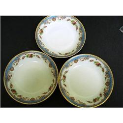 LOVELY LIMOGES CEREAL BOWLS - SET of 3 #2215804