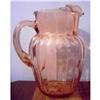 Image 1 : Anchor Hocking 'Pillar Optic' Pitcher-Pink #2215865