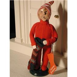 Byers Choice Caroler - Boy child w/stocking #2215886
