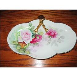 HAND PAINTED LIMOGES ROSES TRAY #2215907