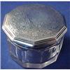 Image 1 : Chased sterling ROUGE POT OR DRESSER JAR #2215948