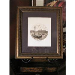 SALE Venice Artist, UGO BARACCO Signed Etching#2215956