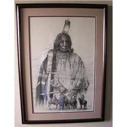 Original Graphite Sketch - Red Cloud by Tony #2215959