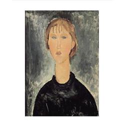 Amedo Modigliani Jeune Fille Blonde en Buste #2216230