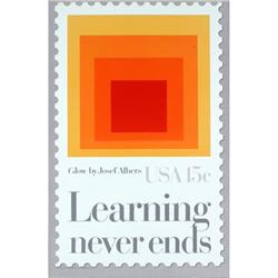 Josef Albers "Glow" (Stamp) Offset Lithograph #2216635