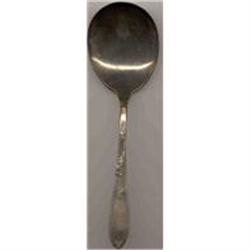 ANTIQUE NEW ENGLAND SILVERPLATE SERVING SPOON #2216902