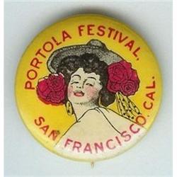 old vintage 1910 SPANISH DANCER SF Pinback pin #2216914