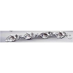 SALE Sterling Silver Lily Bracelet #2216927