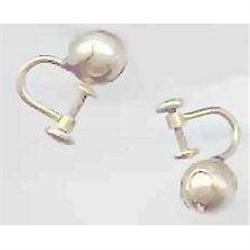 SALE Vintage Cultured Pearl Earrings    12kt #2216932