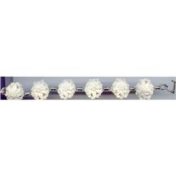 SALE White Vintage Bracelet #2216942