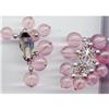 Image 1 : SALE Wild Pink Drop Earrings clip on  Signed#2217059