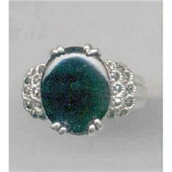 SALE Onyx and Sterling Silver  ring #2217119