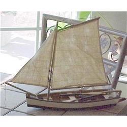 SALE Cute Wooden Sail Boat ,free standing #2217129