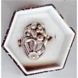 SALE Sterling Silver Flower Ring #2217141