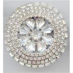 SALE Round Rhinestone Pin with Class #2217143