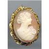 Image 1 : SALE Shell Vintage Cameo Pendant #2217347