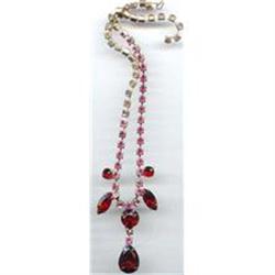 SALE Red Beauty Rhinestone  Necklace #2217349