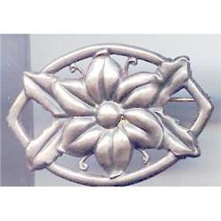 SALE Sterling Silver Flower Pin Vintage #2217358
