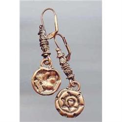 SALE Copper tone Drop Earrings #2217366