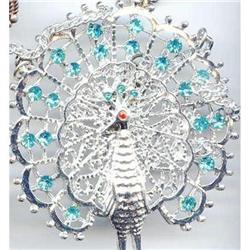 Brilliant Peacock Necklace, Rhinestone #2217384