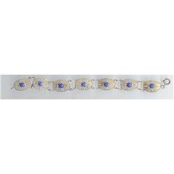 SALE Filigree and enameled Bracelet   vintage #2217399