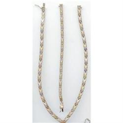 SALE Sterling necklace and Bracelet with 3#2217406