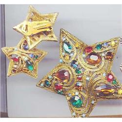 SALE Fabulous Star Rhinestone  Pin-Pendant and#2217447
