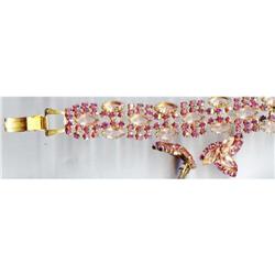 SALE Glitzy Pink Aurora Borealis Bracelet and#2217462