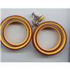Image 1 : SALE Large Bakelite Earrings. #2217483