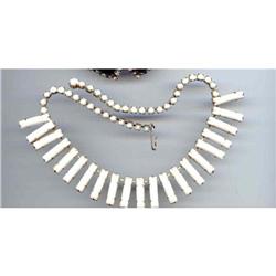 SALE Wild Milk Glass Necklace #2217484