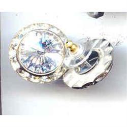 SALE Silvery Crystal Earrings #2217485