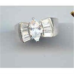 SALE Engagement  Ring. Sterling #2217491