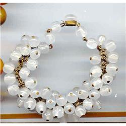 SALE Vintage Glass multi beaded Bracelet #2217508