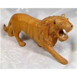 Artisan Kadam Wood Sculpture~Raging Lion #2217521