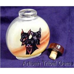 THREE Guard Dogs  Inside Painted Snuff Bottle #2217527
