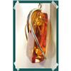 Image 1 : GRAND Jumbo Cognac Baltic Amber Sterling #2217650