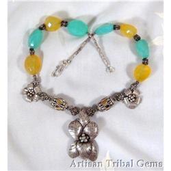 RAINBOW of Sterling Chalcedony Necklace~120 #2217749