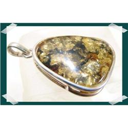 Cool  Baltic Amber Sterling Pendant ~ 18.1#2217772