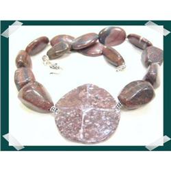 RED Jasper Perfection Sterling Necklace~170#2217807