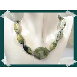 Flower Turquoise sterling Necklace~75 GRAMS #2217809