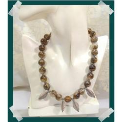 Massive 16mm GOLDEN QUARTZ Silver Necklace~135#2217810