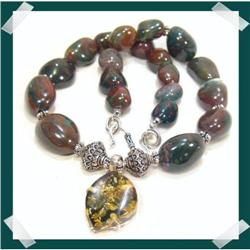 Sophisticated JASPER Gemstone BALTIC amber#2217839