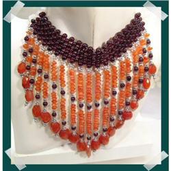 MUST HAVE  Jhaalar Gemstone WATERFALL Necklace #2217844