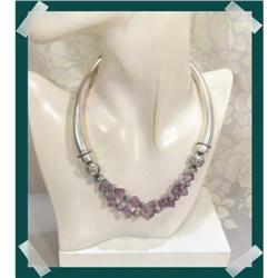 Amethyst CUBE Gemstones Adorned in LAVISH #2217845