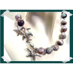 RARE Finely Banded Agate Karen Tribal Silver #2217847