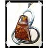 Image 1 : BOLD Modern Baltic Amber Sterling Pendant~40gms#2217909