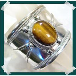 Monstrous Sterling Silver Tigereye  Cuff #2218032