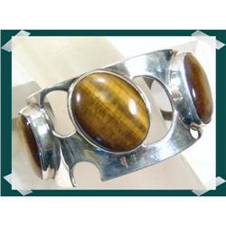 Magnificent Tigereye Sterling Cuff Bracelet~60 #2218057