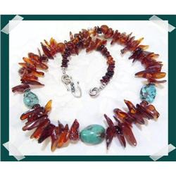 BOLD DRAMA ~ Cognac Baltic Amber SPIKES#2218072