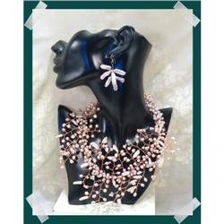 ARTISAN Rose FreshWater Pearls Woven Necklace &#2218077